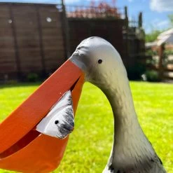 Darthome Limited Metal Pelican With Fish Garden Ornament -Décor Dreams Shop IMG E3747 edited32
