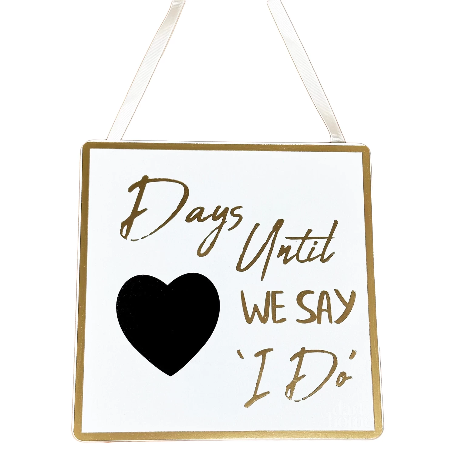 Darthome Limited Gold Script Wedding Day Countdown Plaque 7 Darthome Limited Gold Script Wedding Day Countdown Plaque - Image 5