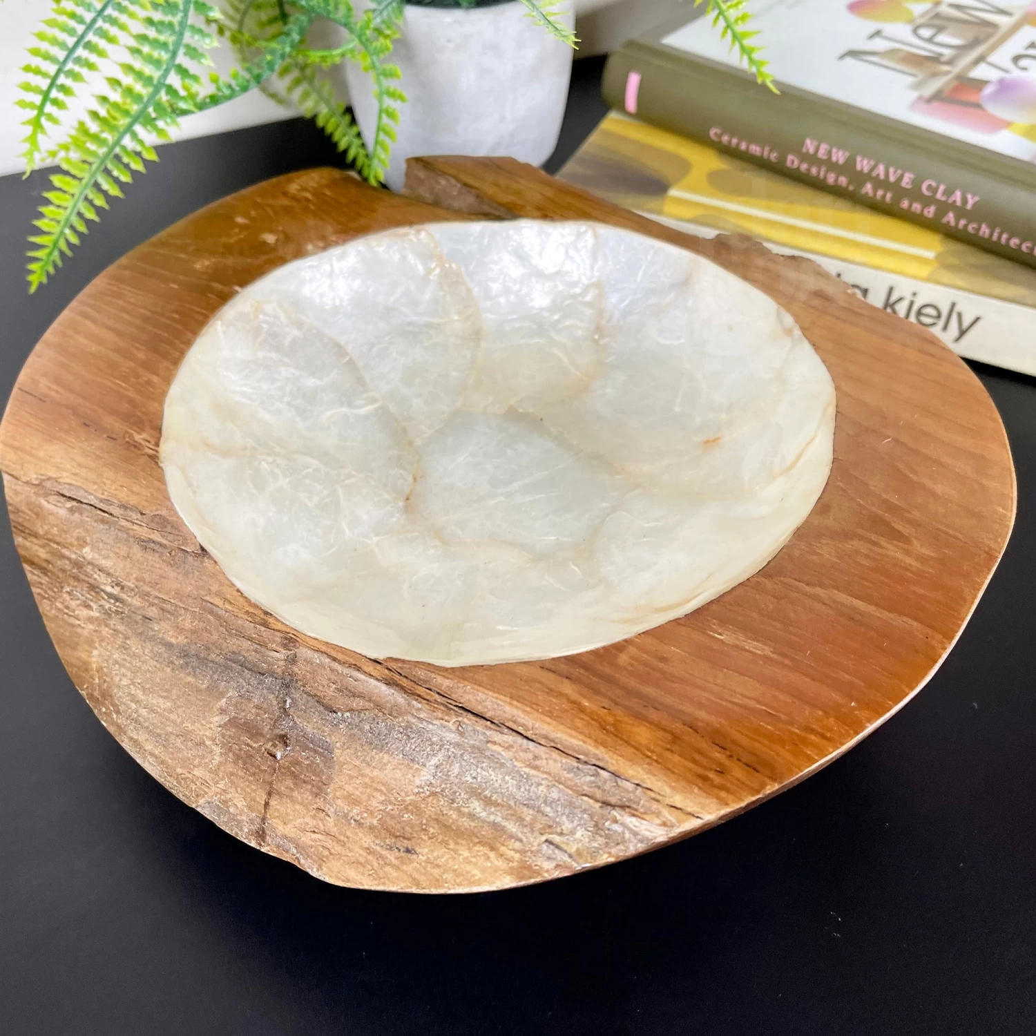Darthome Limited Teak Root Pearl Bowl 25cm 7 Darthome Limited Teak Root Pearl Bowl 25cm - Image 5