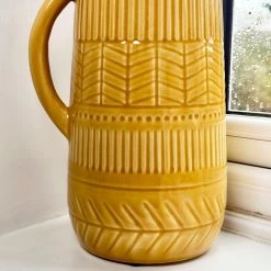 Darthome Limited Mustard Patterned Jug Vase -Décor Dreams Shop IMG E3961 32a658f1 a421 48ea a329 f545fa1a8e18