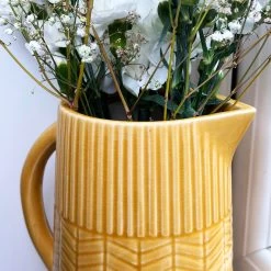 Darthome Limited Mustard Patterned Jug Vase -Décor Dreams Shop IMG E3963 a40e30fd 12b6 4a14 86ff 8f028694cd3a