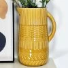 Darthome Limited Mustard Patterned Jug Vase -Décor Dreams Shop IMG E4020