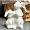Darthome Limited White Easter Rabbits Figurine -Décor Dreams Shop IMG E4104