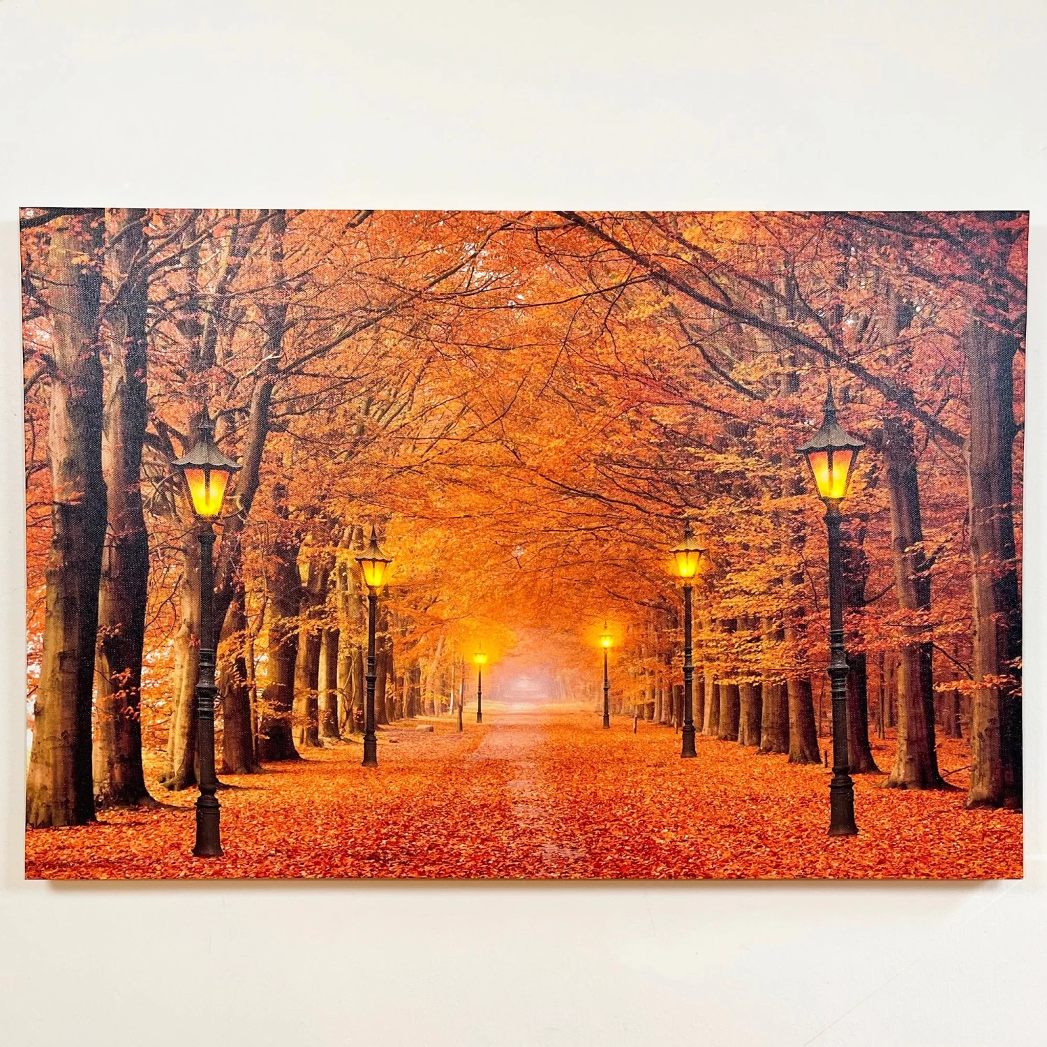 Darthome Limited Rectangular Autumn Avenue LED Canvas Wall Art 60cm 3 Darthome Limited Rectangular Autumn Avenue LED Canvas Wall Art 60cm
