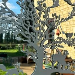 Darthome Limited Grey Woodland Wildlife Mirrored Wall Art 60cm -Décor Dreams Shop IMG E4236