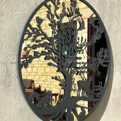 Darthome Limited Grey Woodland Wildlife Mirrored Wall Art 60cm -Décor Dreams Shop IMG E4237