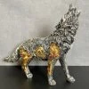Darthome Limited Silver Steampunk Howling Wolf Ornament 1 Darthome Limited Silver Steampunk Howling Wolf Ornament -Décor Dreams Shop IMG E4255