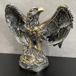 Darthome Limited Silver Steampunk Eagle Ornament