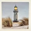 Darthome Limited Square Seashore LED Lighthouse Canvas Wall Art 40cm