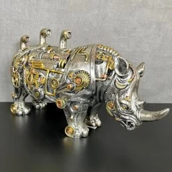 Darthome Limited Standing Steampunk Rhino Ornament