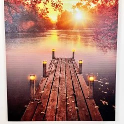 Darthome Limited Portrait Rectangular Autumn LED Jetty Canvas Wall Art 60cm -Décor Dreams Shop IMG E4311 edited202