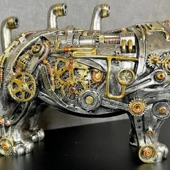 Darthome Limited Standing Steampunk Rhino Ornament -Décor Dreams Shop IMG E4313