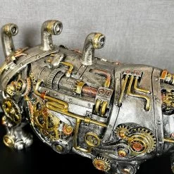 Darthome Limited Standing Steampunk Rhino Ornament -Décor Dreams Shop IMG E4315