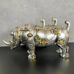 Darthome Limited Standing Steampunk Rhino Ornament -Décor Dreams Shop IMG E4316