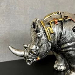 Darthome Limited Standing Steampunk Rhino Ornament -Décor Dreams Shop IMG E4317