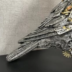 Darthome Limited Silver Steampunk Crow Ornament -Décor Dreams Shop IMG E4327