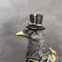 Darthome Limited Silver Steampunk Crow Ornament -Décor Dreams Shop IMG E4334