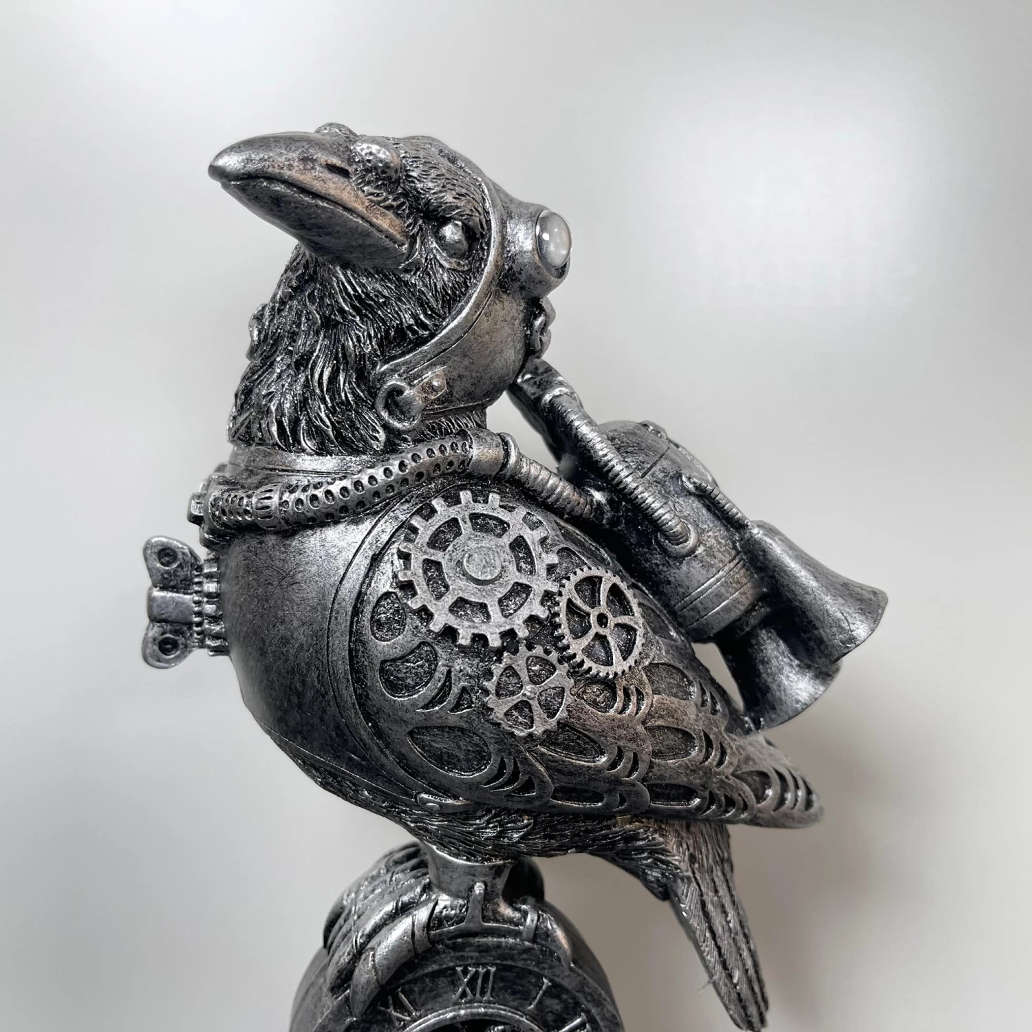 Darthome Limited Silver Steampunk Pilot Bird Ornament 4 Darthome Limited Silver Steampunk Pilot Bird Ornament - Image 2