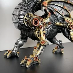 Darthome Limited Silver Steampunk Dragon Ornament -Décor Dreams Shop IMG E4374