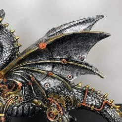 Darthome Limited Silver Steampunk Dragon Ornament -Décor Dreams Shop IMG E4377