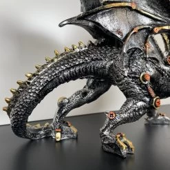 Darthome Limited Silver Steampunk Dragon Ornament -Décor Dreams Shop IMG E4383
