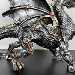 Darthome Limited Silver Steampunk Dragon Ornament -Décor Dreams Shop IMG E4384