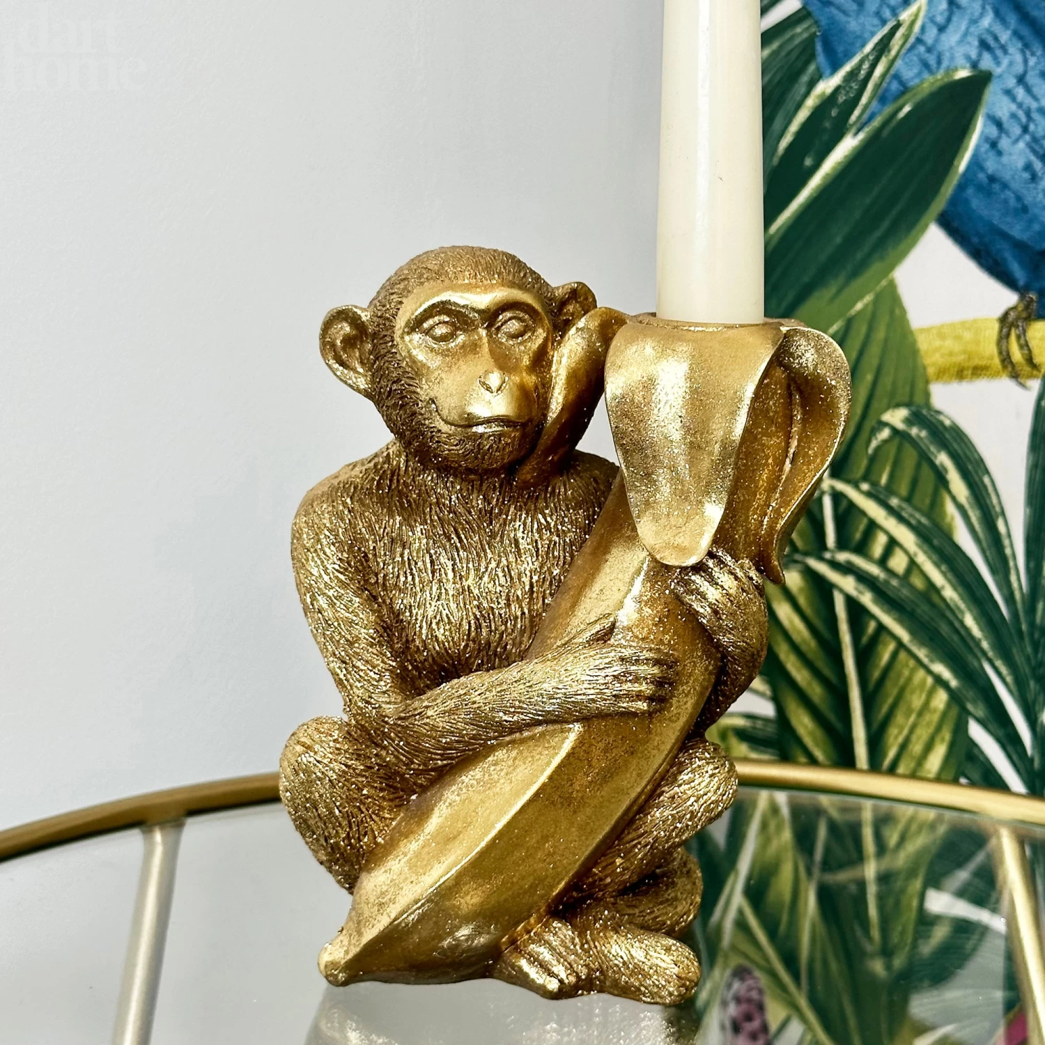 Darthome Limited Gold Monkey With Banana Candlestick Holder 4 Darthome Limited Gold Monkey With Banana Candlestick Holder - Image 2