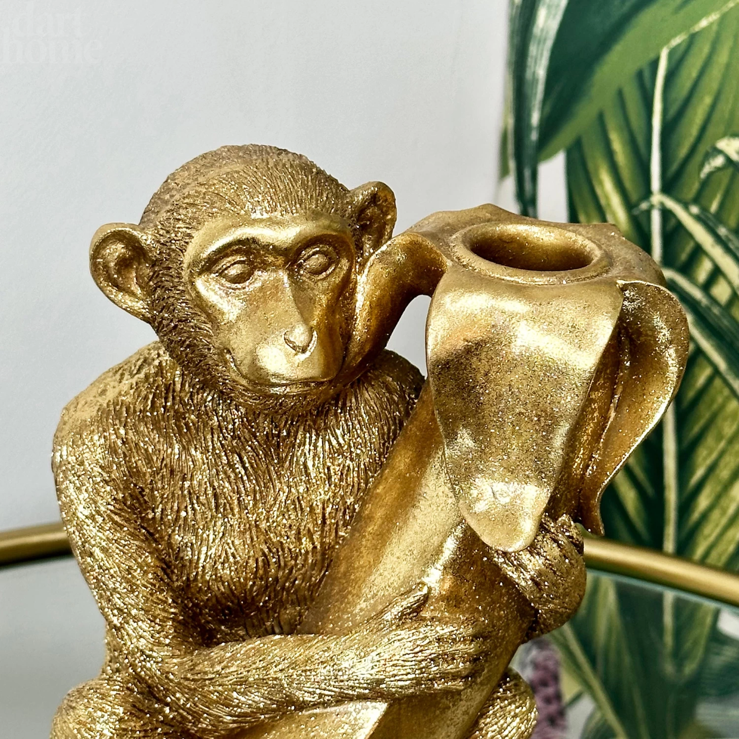 Darthome Limited Gold Monkey With Banana Candlestick Holder 10 Darthome Limited Gold Monkey With Banana Candlestick Holder - Image 8