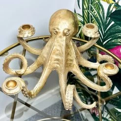 Darthome Limited Gold Ollie Octopus Candlestick Holder -Décor Dreams Shop IMG E4555