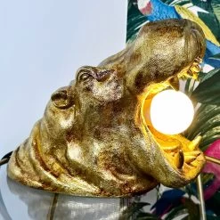 Darthome Limited Gold Harry Hippo Table Lamp