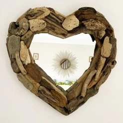 Darthome Limited Driftwood Love Heart Wall Mirror