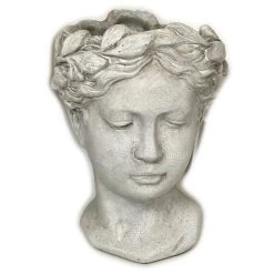 Darthome Limited Stone Effect Goddess Head Pot Cover -Décor Dreams Shop IMG E4749copy