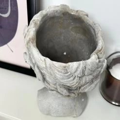 Darthome Limited Stone Effect Goddess Head Pot Cover -Décor Dreams Shop IMG E4759