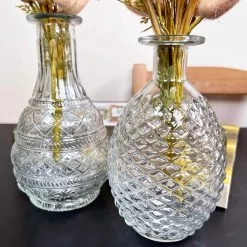 Darthome Limited Set Of 2 Large Clear Glass Vases - Round -Décor Dreams Shop IMG E4765 edited114