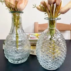 Darthome Limited Set Of 2 Large Clear Glass Vases - Round