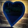 Darthome Limited Love Heart Solar Garden Mirror - Backlit Wood Frame -Décor Dreams Shop IMG E5066 edited75