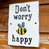 Darthome Limited Dont Worry Bee Happy Cast Iron Sign -Décor Dreams Shop IMG E5244 edited9
