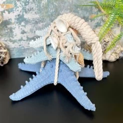 Darthome Limited Blue & White Starfish In Rope Ornament