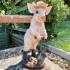 Darthome Limited Pig With Spade Garden Sculpture -Décor Dreams Shop IMG E5727 edited1