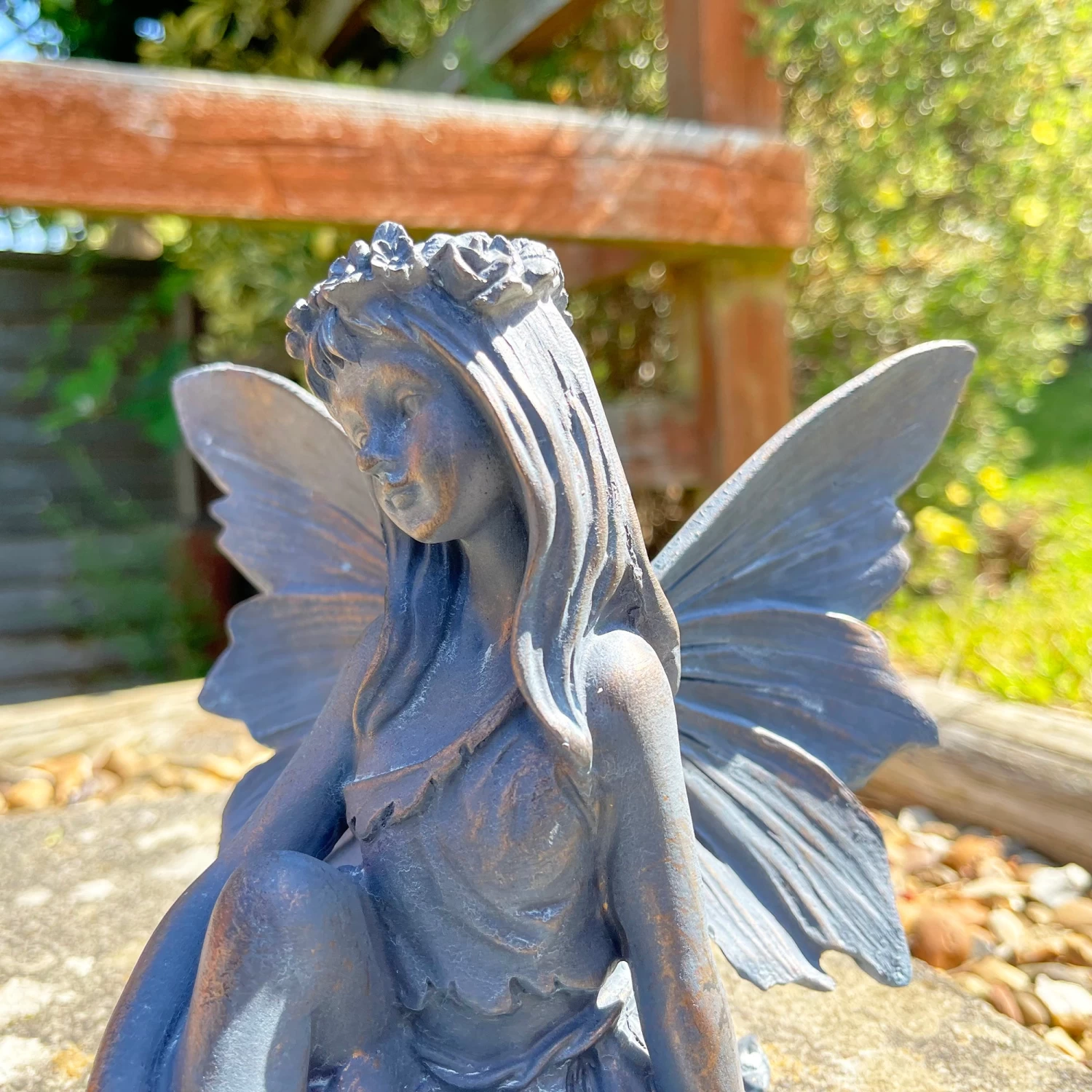 Darthome Limited Bronze Sitting Flower Fairy Ornament 6 Darthome Limited Bronze Sitting Flower Fairy Ornament - Image 4