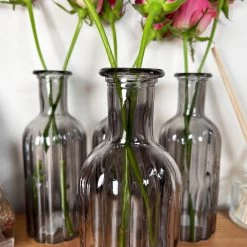 Darthome Limited Set Of 4 Smoky Grey Bottle Vases -Décor Dreams Shop IMG E6199