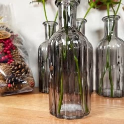 Darthome Limited Set Of 4 Smoky Grey Bottle Vases -Décor Dreams Shop IMG E6201