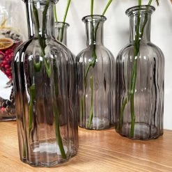 Darthome Limited Set Of 4 Smoky Grey Bottle Vases -Décor Dreams Shop IMG E6202