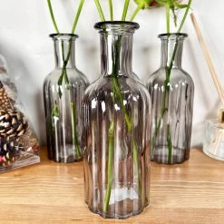 Darthome Limited Set Of 4 Smoky Grey Bottle Vases -Décor Dreams Shop IMG E6205