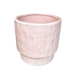 Darthome Limited Striped Pastel Pink Pot Cover -Décor Dreams Shop IMG E6233copy