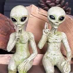 Darthome Limited Set Of 2 Alien Shelf Sitter Decorations -Décor Dreams Shop IMG E6531