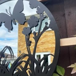 Darthome Limited Butterfly Flower Garden Silhouette Mirror -Décor Dreams Shop IMG E6531 edited217