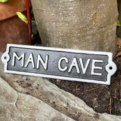 Darthome Limited Cast Iron Man Cave Wall Sign