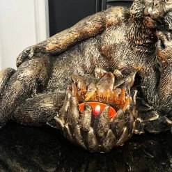 Darthome Limited Gold Lying Monkey Tealight Holder -Décor Dreams Shop IMG E6662