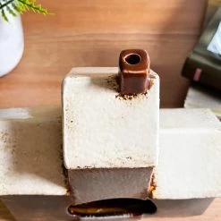 Darthome Limited Ceramic Navy Blue 3 Houses Tea Light Holder -Décor Dreams Shop IMG E6721